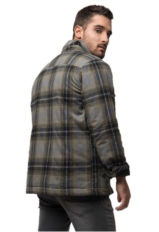 Chaqueta A Cuadros Gris Soviet