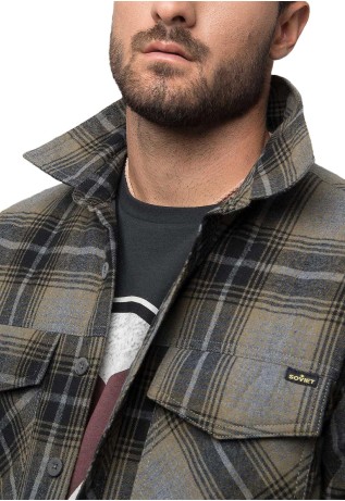 Chaqueta A Cuadros Gris Soviet