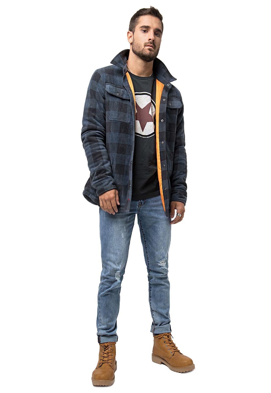 Chaqueta A Cuadros Azul Soviet