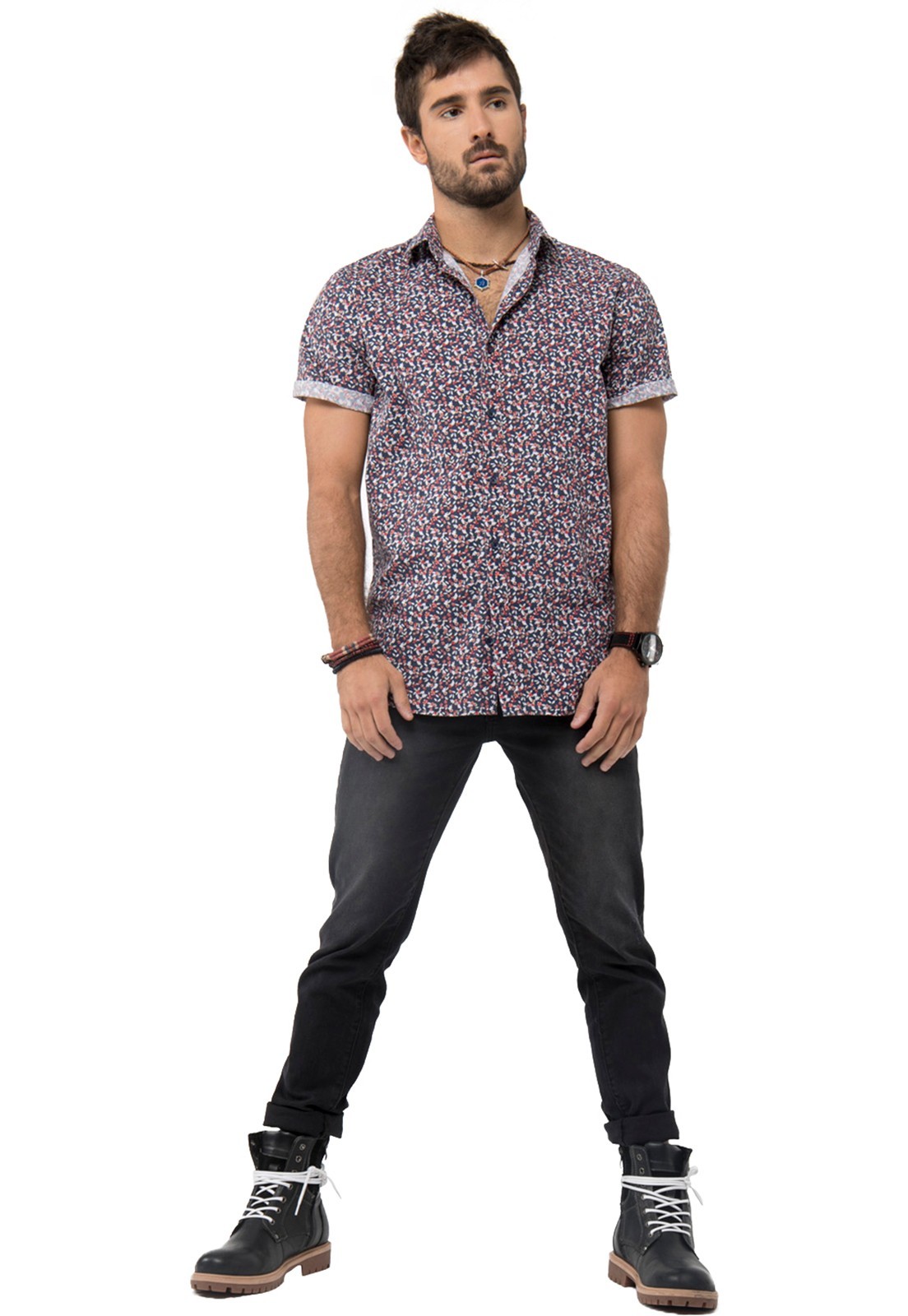 Camisa Burdeo