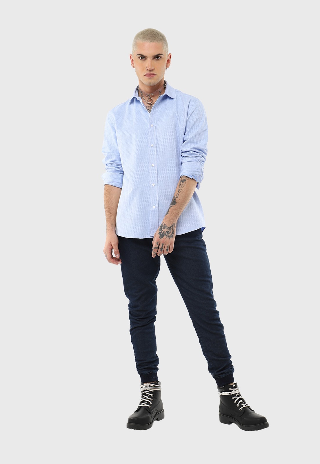 Camisa Casual Manga Larga Soviet