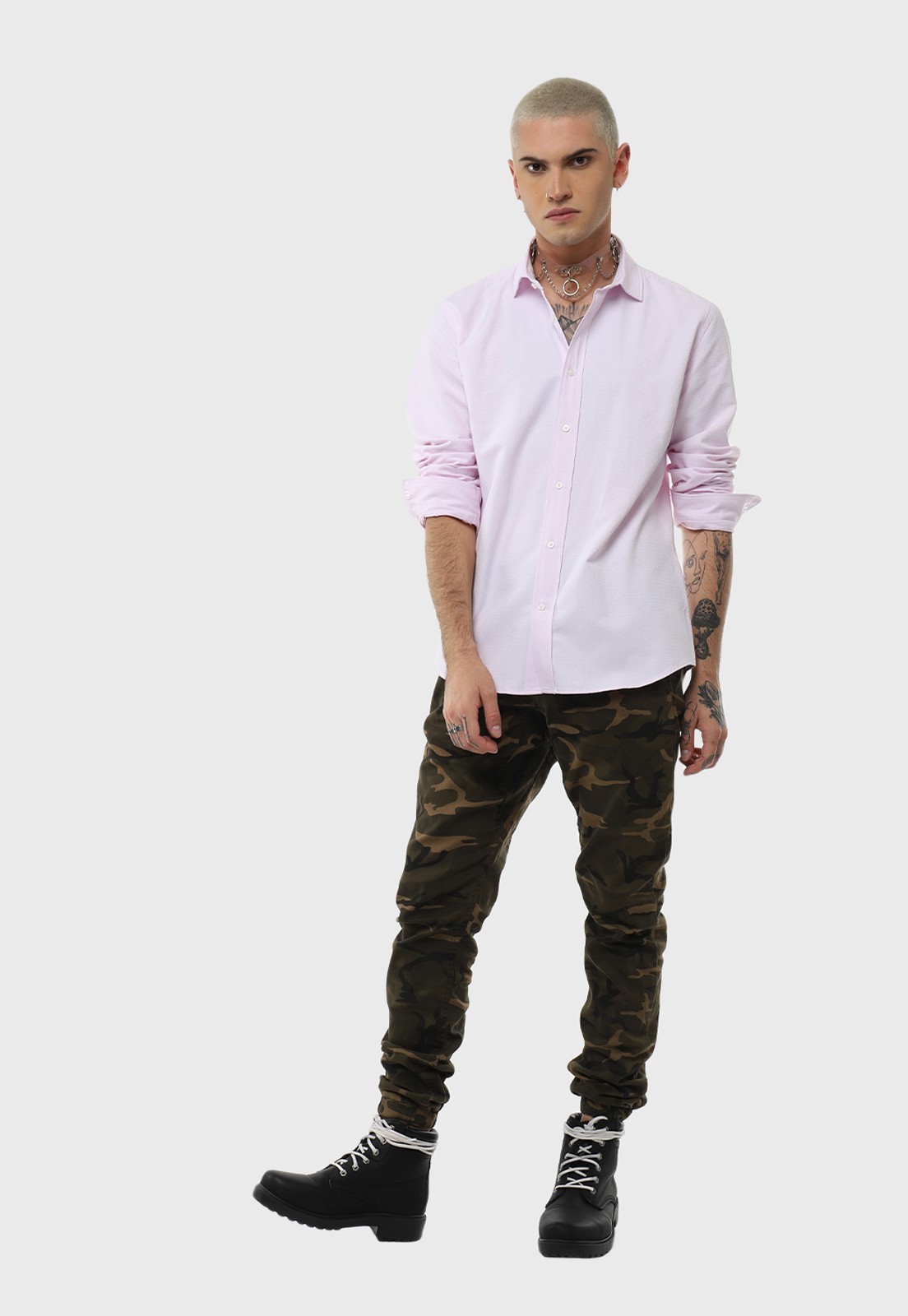 Camisa Casual Manga Larga Soviet
