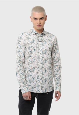 Camisa Casual Print Flores Soviet