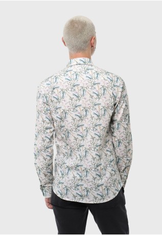 Camisa Casual Print Flores Soviet