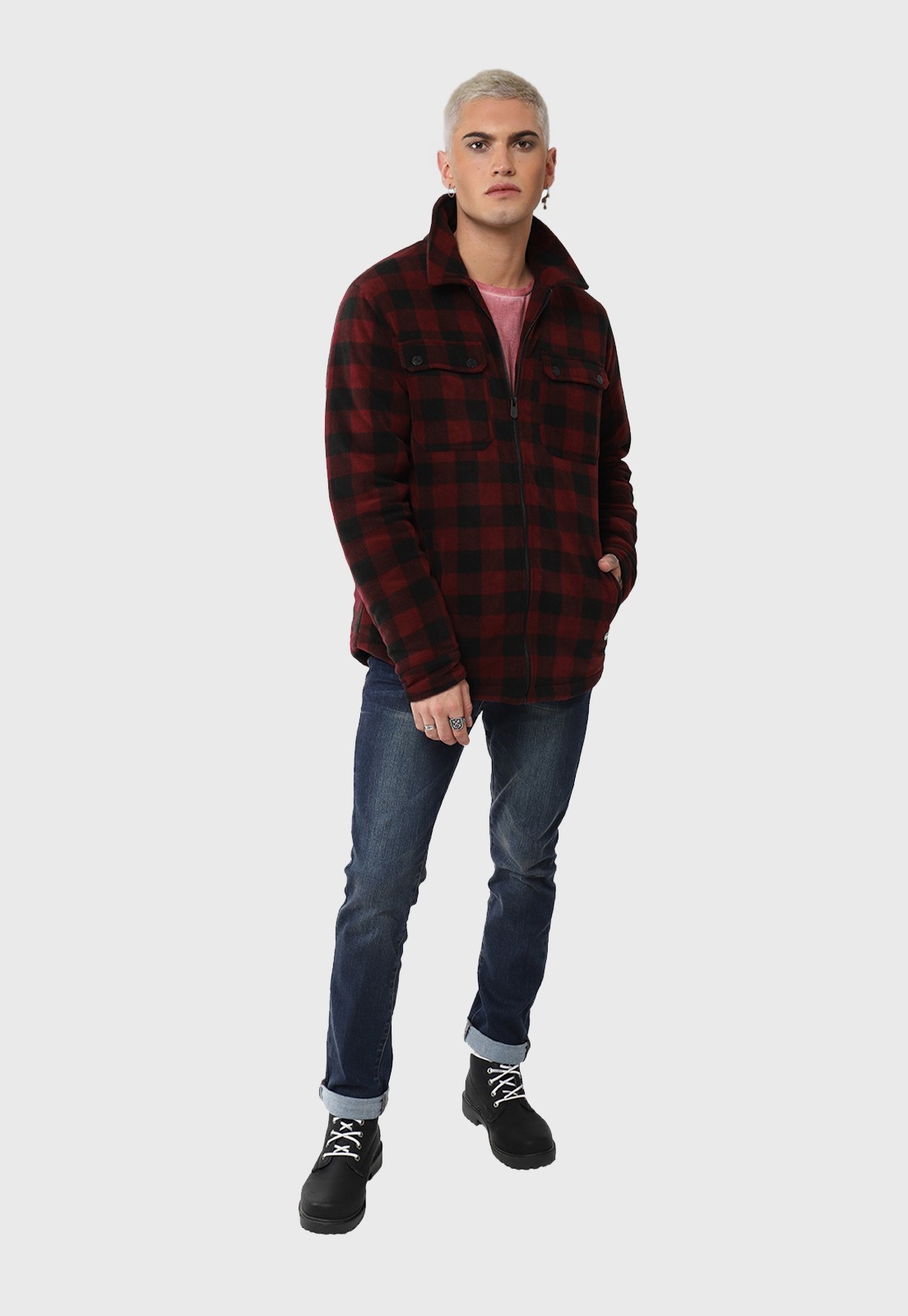 Chaqueta Juvenil Burdeo