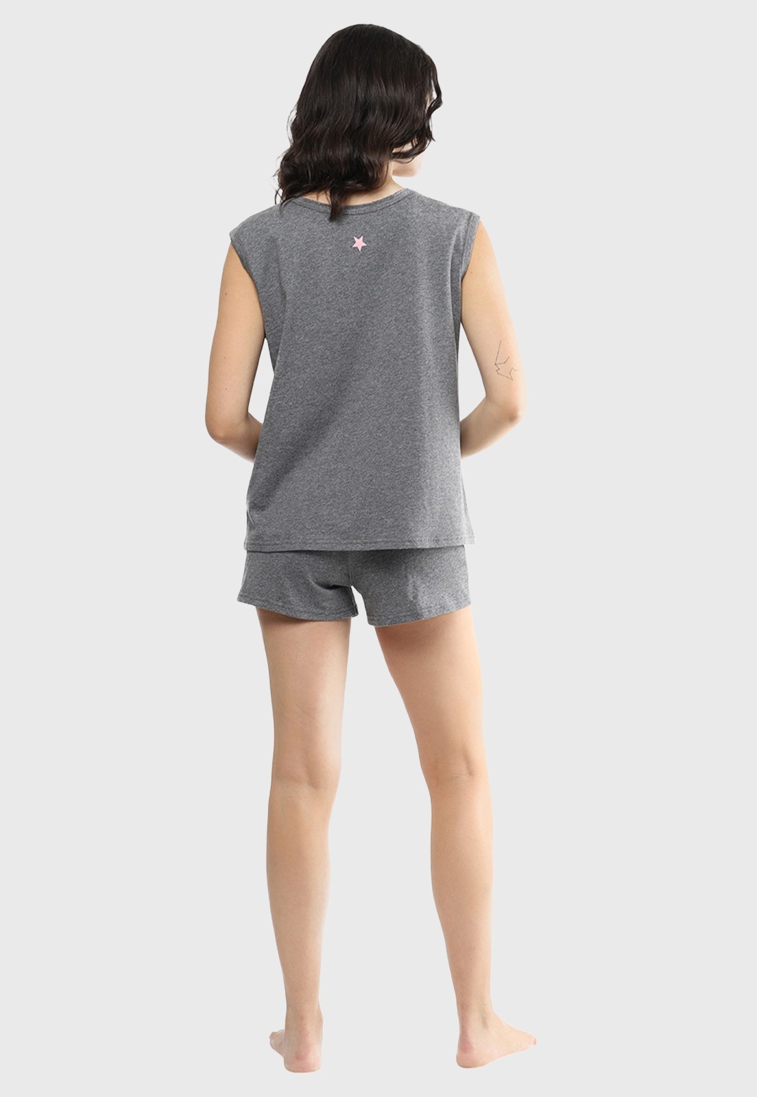 Pijama Conjunto Sin Mangas Pantalón Corto