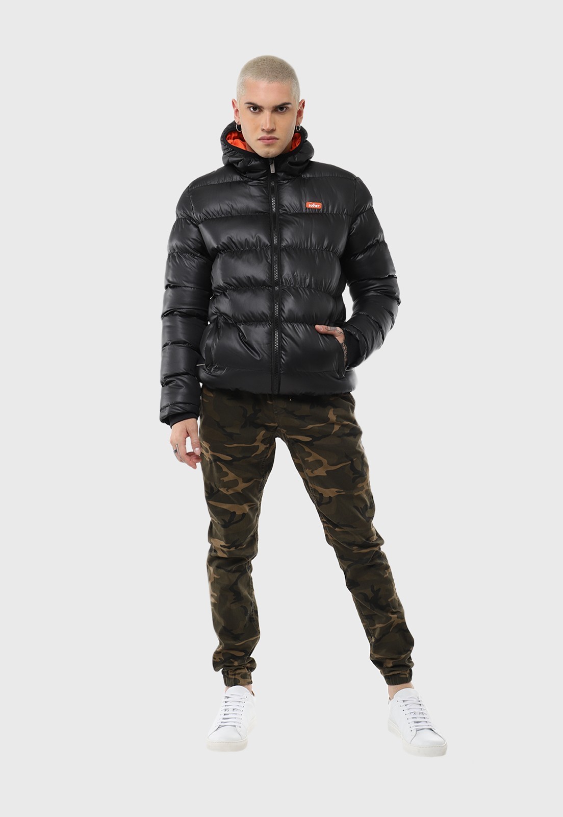 Chaqueta Con Gorro Casual Soviet