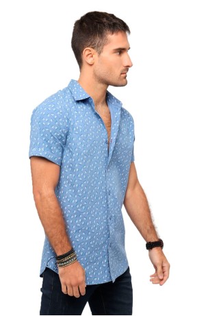 Camisa Celeste