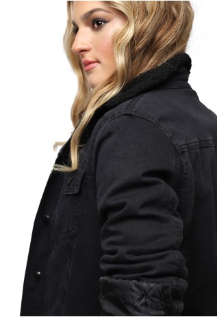 Chaqueta Denim Negro Soviet