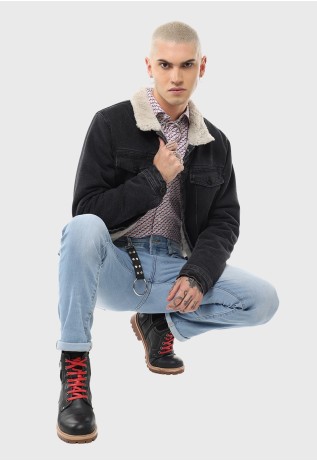 Chaqueta Con Cuello Chiporro Casual Soviet